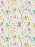 Harlequin What A Hoot Made to Measure Curtains or Roman Blind, Pink/Aquamarine/Lime
