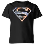 DC Originals Floral Superman Kids' T-Shirt - Black - 3-4 Years