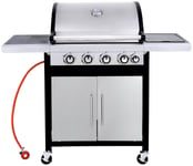 Argos Home Deluxe 4 Burner With Side Gas BBQ