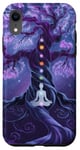 Chakra Méditation Arbre Nature Univers Éléments Coque pour iPhone XR
