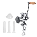 Powerful Electric Food Meat Grinder, Stainless Steel Manual Spices Meat Grinder Multifunction Mincer Sausage Stuffer Mincer Grinding Machine with Stuffing Accessories Table Meat Grinder for Kitchen