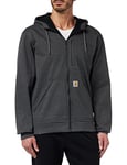 Carhartt Men's Wind Fighter Relaxed Fit Midweight Full-Zip Sweatshirt, Carbon Heather, L