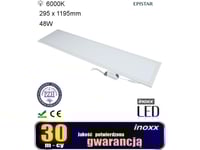 Nvox Takpanel Led Taklampa 120X30 48W Tunn Ljusplatta 6000K Kall