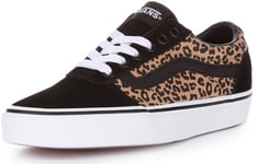 Vans Women's Ward Sneaker, Cheetah Black White, 3 UK