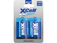 D-Batteri Xcell Lr20hp Alkali-Mangan 1.5 V 2 Stk