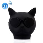 Haut-parleurs Bluetooth Stéréo Forme Mini Chat Mains Libres/Carte TF/FM + SD 32Go Noir YONIS