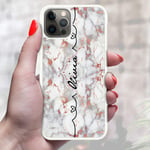 Personalised Initial Name Marble Phone Case Cover For Samsung Galaxy Models (Design Ref B04) (Samsung Galaxy A12)