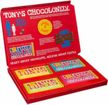 Tony's Chocolonely - Mixed Chocolate Gift Box - Milk Chocolate Bars - 4 Flavour