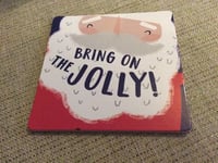 BN New Bring on the Jolly Christmas Coaster - Santa - Cork Backed - 11cm Square