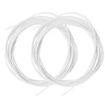 4x Twist Lock Shoelaces Compatible with Shimano Elastic Locks Shoe Laces White