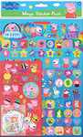 Paper Projects 01.70.22.031 Peppa Pig and Friends Mega Pack | Three Types of Stickers (Around 150 Total) | Reusable on Non-Porous Surfaces, Blue/Red, 29.7cm x 21cm