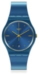 Swatch GN417 PEARLYBLUE Silicone Strap Watch