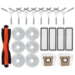 Tillbehörssats för Xiaomi Robotdammsugare X20+ / X20 Plus - Huvudborste, Sidoborste, HEPA-filter, Moppduk, Dammsugarpåsar