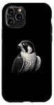 iPhone 11 Pro Vintage Peregrine Falcon Bird Graphic Art Design Case