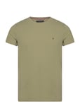 Tommy Hilfiger Stretch Slim Fit Tee Khaki Green