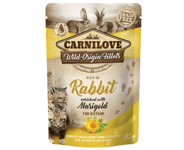 Carnilove Cat Pouch Rabbit with Marigold Kitten - 85 gram