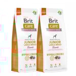 Brit Care Dog Junior Large Breed Hypoallergenic Lamb 2x12 kg
