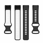 Twin urheilu kellon ranneke Fitbit Charge 6 - Musta/valkoinen