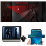 Smart Peephole Doorbell Camera 1080P Night See WiFi Remote Monitoring Video