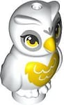 Elves LEGO Minifigure Owl Sitting White Animal Minifig Rare