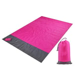 Strandfilt / Picknickfilt XL - Rosa - 200x210cm