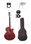 Tanglewood TW4CER Super Folk Electro-Acoustic, Red Gloss. Bundle Save £££