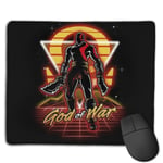 God of War Retro Silhouette Customized Designs Non-Slip Rubber Base Gaming Mouse Pads for Mac,22cm×18cm， Pc, Computers. Ideal for Working Or Game