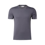 Reebok Men's Workout Ready Polyester Tech T Shirt, Ash Grey, S UK