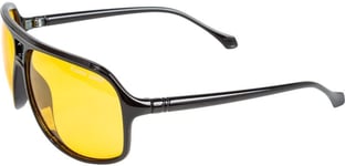 Fladen Racing UV400 polariserande solglasögon blanksvart, gul lins