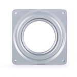 Turntable Bearing Double layer Square Rotating Plate Metal Swivel Lazy Susan Bearing Turntable for Decoration goods display Restaurant dishes TV Rack Desk Tool