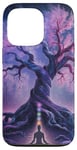 Chakra Méditation Arbre Nature Univers Éléments Coque pour iPhone 13 Pro