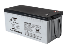 RITAR AGM Deep Cycle Batteri 12V 200AH AGM batteri C10 (522x240x219mm) +høyre