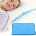 Cooling Gel Pillow Mat - Large Cooling Gel Pillow Insert Sleeping Pad in Soft Fitted Cover for Sleep Improvement, Migraine Headache, Muscle Relief, Menopause, Night Sweats, Hot Flushes Relief (Blue)
