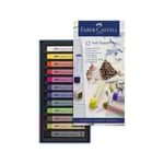 Torrastellkrita Faber Castell mjuk 12