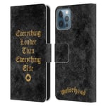 Head Case Designs Officially Licensed Motorhead Everything Louder Key Art Leather Book Wallet Case Cover Compatible With Apple iPhone 12 / iPhone 12 Pro