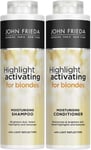 John Frieda Sheer Blonde Highlight Activating Moisturising Shampoo and Moisturis
