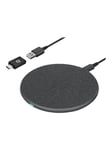 Conceptronic GORGON GORGON03G wireless charging pad - with USB adapter - 15 Watt