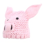 (Pink)Baby Crochet Hat Comfortable And Soft Touch NonIrritating Cute Animal
