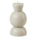 Cozy Living Candle Candleholder- White- S- 18H Stearinlys, S Light Stone Grey Parafin