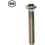 Maskinskruv M4 x 8 mm, A4, DIN 966, PZ, LH, 1000 st.