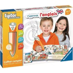 tiptoi® - Coffret complet lecteur interactif + Livre J'apprends l'anglais  -  Ravensburger - Jeu électronique éducatif - Dès 4 ans