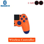 Orange Manette De Jeu Sans Fil Bluetooth Pour Playstation 4, Contrôleur, Joystick Pour La Console Ps4, Tous Testés Avant Expédition