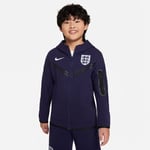 Nike England Luvtröja NSW Tech Fleece FZ EURO 2024 - Purple Ink/Vit Barn adult FJ8310-555