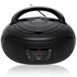 CD Player Portable Boombox FM Radio CD MP3  Remote Control & USB GTCDR-501 Black