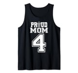 Proud Netball Mom Number 4 Tank Top