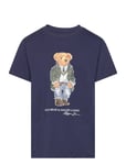 Polo Bear Cotton Jersey Tee Tops T-shirts Short-sleeved Blue Ralph Lauren Kids