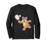 Bear Tennis Tennis racket Sports Long Sleeve T-Shirt