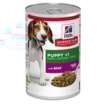 Hill's Science Plan Puppy <1 - Med nötkött 6 x 370 g