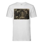 T-Shirt Homme Col Rond Photo Bench In The Bronx On Sunday 1933 Vintage Noir Et Blanc Walker Evans