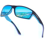 OJIRRU Lunettes de soleil homme polarisées Lunettes de sport UV400 Lunette polarisante peche pour hommes femmes cyclisme course golf